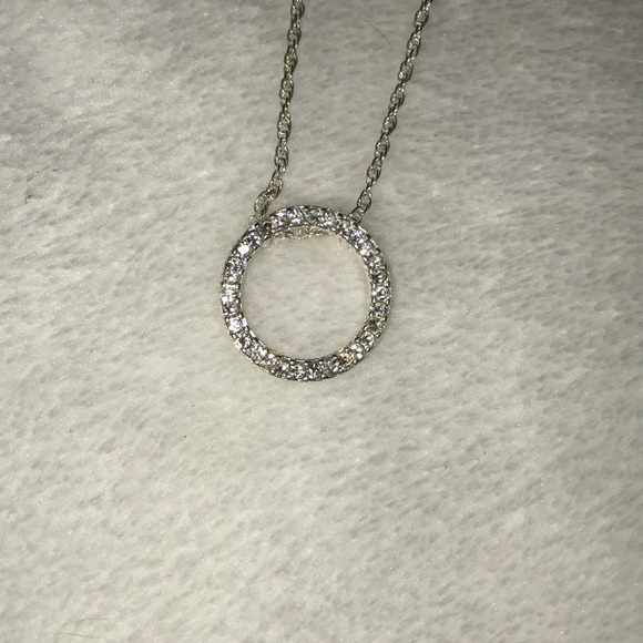 3/$10 Rhinestone circle necklace - Picture 2 of 3
